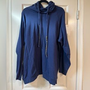 Torrid Navy Hoodie with Sparkle detail Drawstring